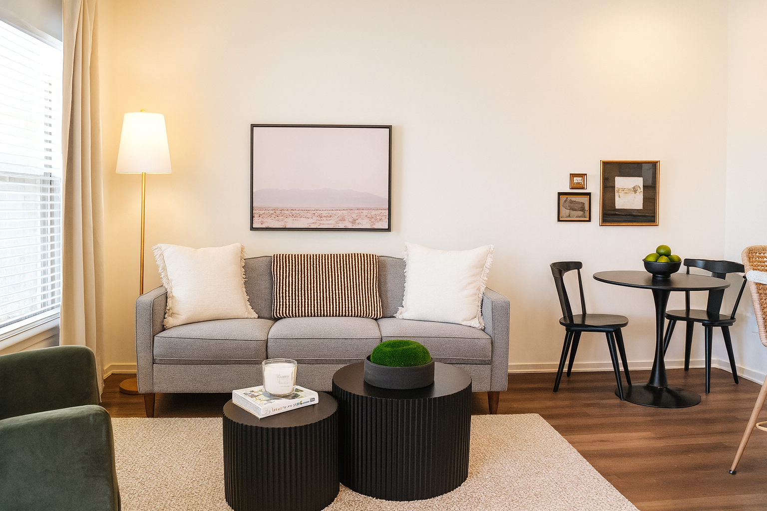 The Hartley Lubbock Apartments Model Living Room